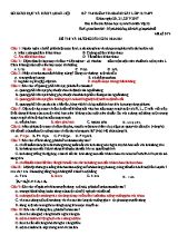 Đề kiểm tra khảo sát môn Vật lý Lớp 12 - Mã đề 019 - Năm học 2016-2017 - Sở GD & ĐT Hà Nội (Có đáp án)